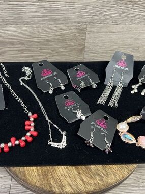 Paparazzi Jewelry Lot of 10 Hook Back Earrings, Bracelet, And Necklaces NEW TAGS